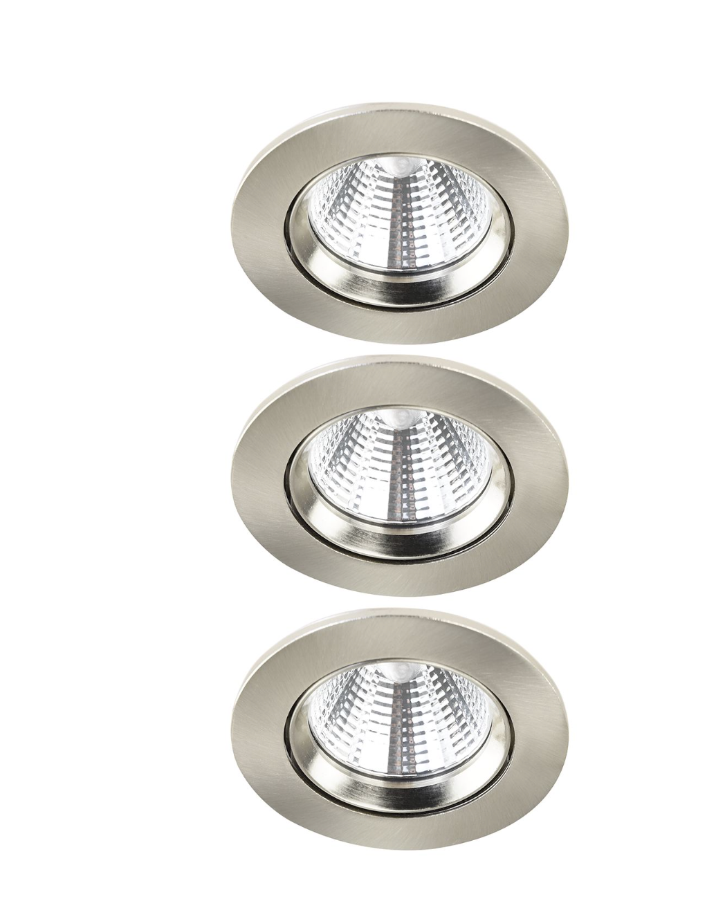 REDUZIERT! -40% LED-Einbauleuchte Fremont Polyester PVC / Stahl - 1-flammig - Silber