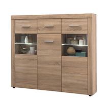 Lade das Bild in den Galerie-Viewer, REDUZIERT! -50% Highboard Vierzon Eiche Sonoma Dekor
