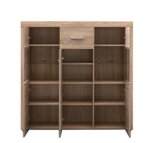 Lade das Bild in den Galerie-Viewer, REDUZIERT! -50% Highboard Vierzon Eiche Sonoma Dekor
