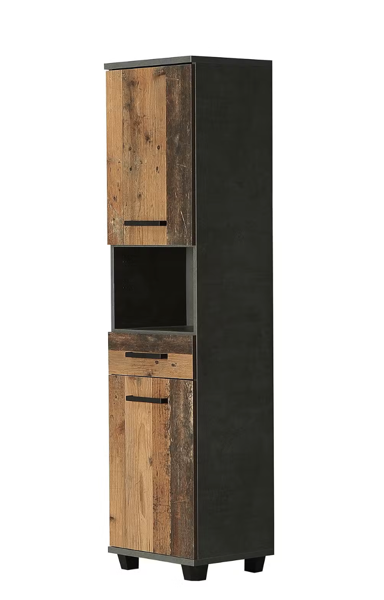 REDUZIERT! -36% Hochschrank Warka Altholz Dekor