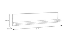 Lade das Bild in den Galerie-Viewer, REDUZIERT! -42% Wandboard Verolme Eiche Dekor - Breite: 125 cm
