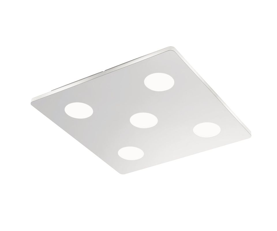 LED-Badleuchte Cabus II Kunststoff / Stahl - 5-flammig