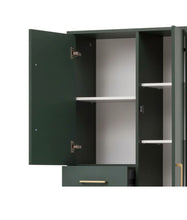 Lade das Bild in den Galerie-Viewer, REDUZIERT! -25% Garderobenschrank Kent Waldgrün / Gold
