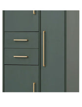 Lade das Bild in den Galerie-Viewer, REDUZIERT! -25% Garderobenschrank Kent Waldgrün / Gold

