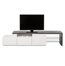 Lade das Bild in den Galerie-Viewer, REDUZIERT! -27 TV-Lowboard Molios II Weiß / Beton Dekor
