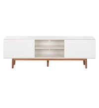 Lade das Bild in den Galerie-Viewer, REDUZIERT! -50% TV-Lowboard Lindholm Weiß - 180 x 45 cm

