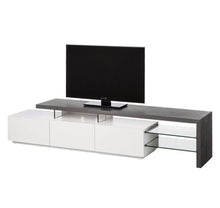 Lade das Bild in den Galerie-Viewer, REDUZIERT! -27 TV-Lowboard Molios II Weiß / Beton Dekor

