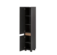 Lade das Bild in den Galerie-Viewer, Hochschrank Cosmo Anthrazit - Breite: 30 cm
