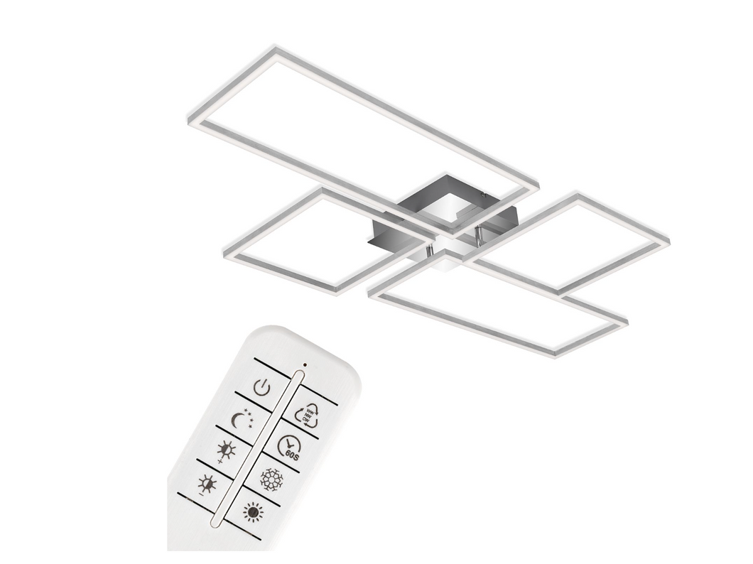 LED-Deckenleuchte Frame Polycarbonat / Eisen