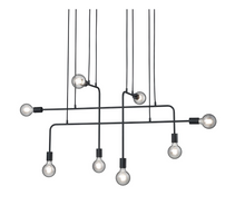 Lade das Bild in den Galerie-Viewer, Pendelleuchte Connor Aluminium - 8-flammig
