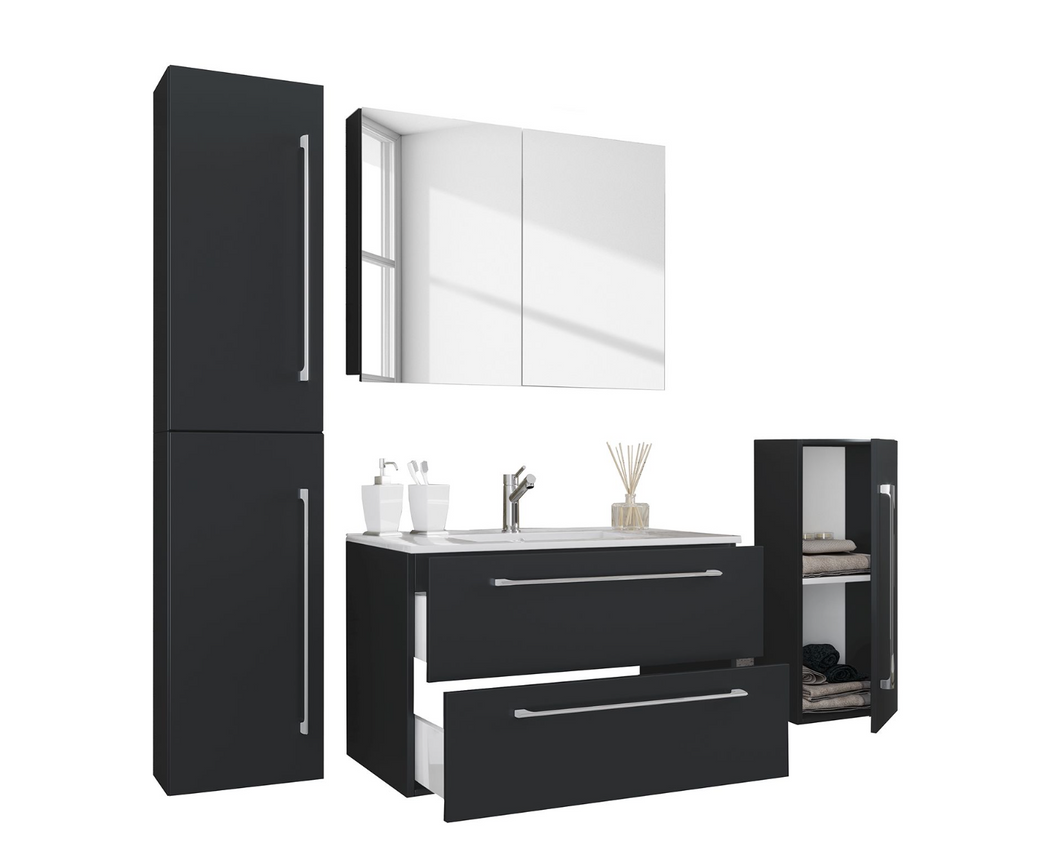 REDUZIERT! -30% Badezimmerset Muniz VII (4-teilig) Breite: 146 cm