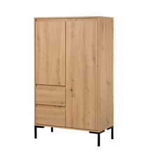 Lade das Bild in den Galerie-Viewer, REDUZIERT! -27% Highboard Brochet Eiche Dekor / Schwarz
