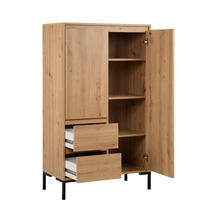 Lade das Bild in den Galerie-Viewer, REDUZIERT! -27% Highboard Brochet Eiche Dekor / Schwarz
