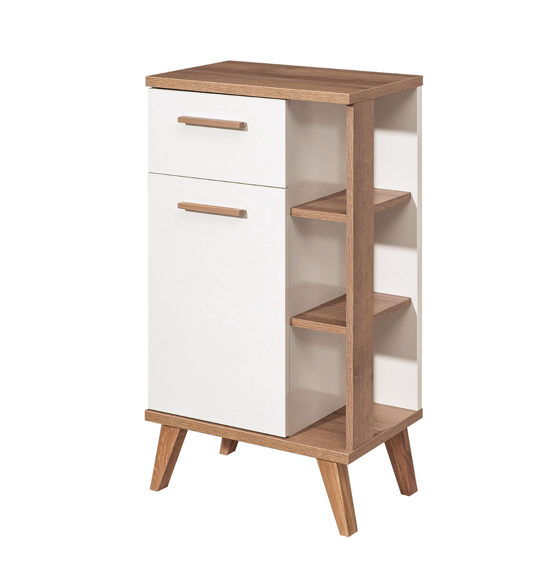 REDUZIERT! -51% Unterschrank Quickset 923 II Weiß / Eiche