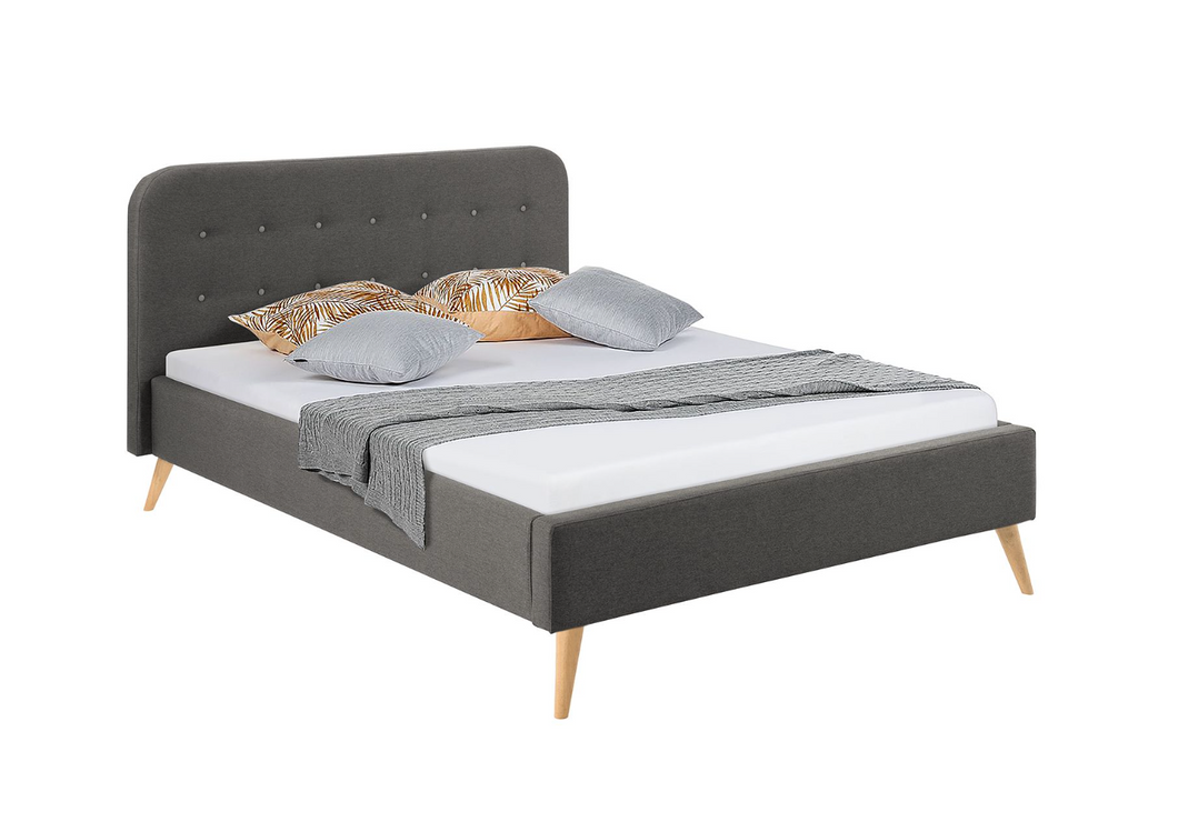REDUZIERT! -30% Polsterbett Klink II Dunkelgrau - 160 x 200cm