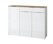 Lade das Bild in den Galerie-Viewer, REDUZIERT! -42% Sideboard Cetano Hochglanz Weiß Breite: 134 cm
