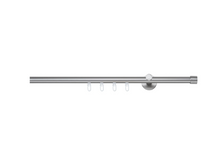 Lade das Bild in den Galerie-Viewer, REDUZIERT! -38% Gardinenstange auf Maß Cap III(1-läufig) Aluminium - Edelstahl - Breite: 400 cm
