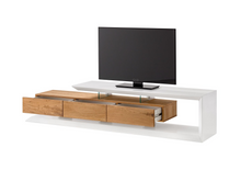Lade das Bild in den Galerie-Viewer, REDUZIERT! -50% TV-Lowboard Hensies Matt Weiß / Asteiche
