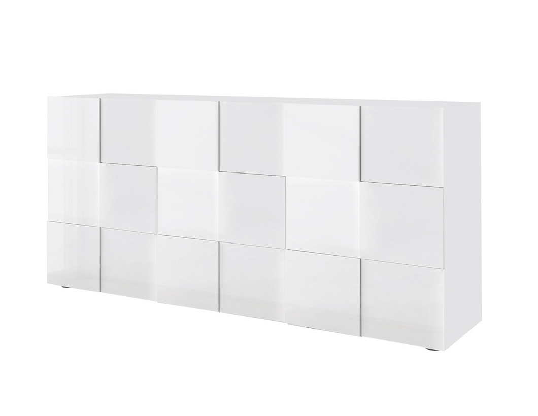 REDUZIERT! -50% Sideboard Dama I Hochglanz Weiß