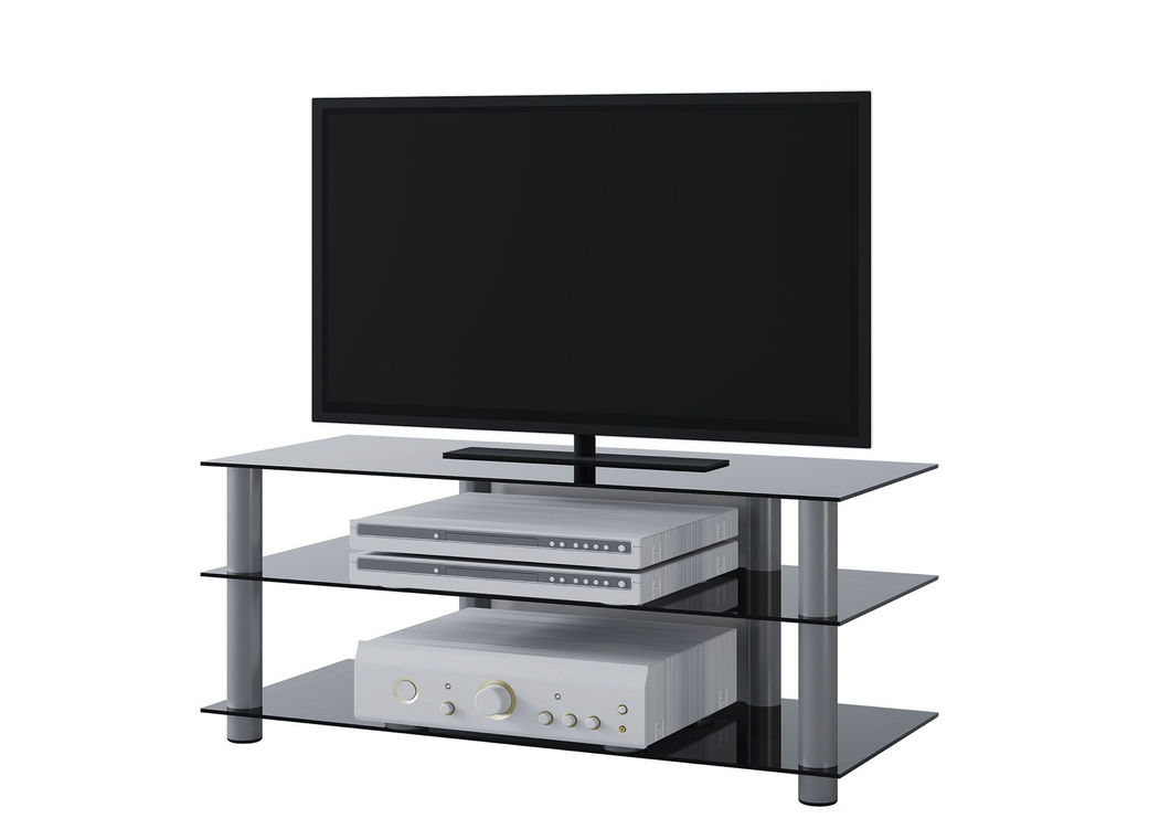 TV-Rack Zumbo Glas Schwarz
