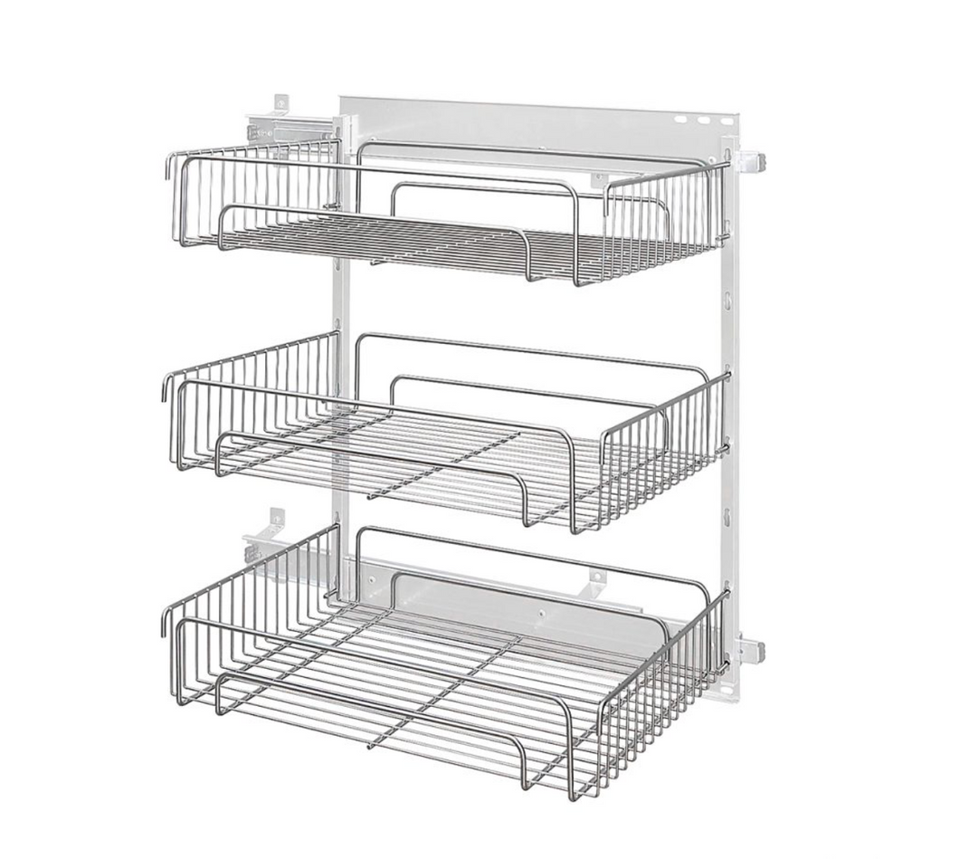 Metallkörbe Skøp (Seitlicher Auszug) Aluminium