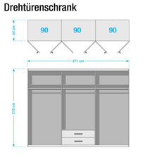 Lade das Bild in den Galerie-Viewer, REDUZIERT! -30% Drehtürenschrank Passau
