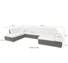 Lade das Bild in den Galerie-Viewer, REDUZIERT! -62% Wohnlandschaft »Moric« Bettfunktion
