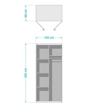 Lade das Bild in den Galerie-Viewer, REDUZIERT! -30% Drehtürenschrank Landvetter Breite: 102cm

