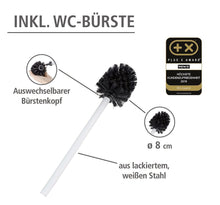 Lade das Bild in den Galerie-Viewer, WC-Garnitur Rivalta Stahl / Polypropylen - Weiß
