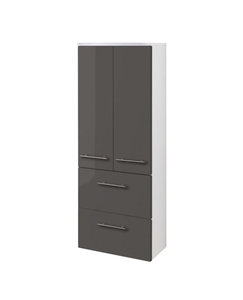 REDUZIERT! -30% Midischrank Kopenhagen Hochglanz Grau