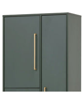 Lade das Bild in den Galerie-Viewer, REDUZIERT! -25% Garderobenschrank Kent Waldgrün / Gold
